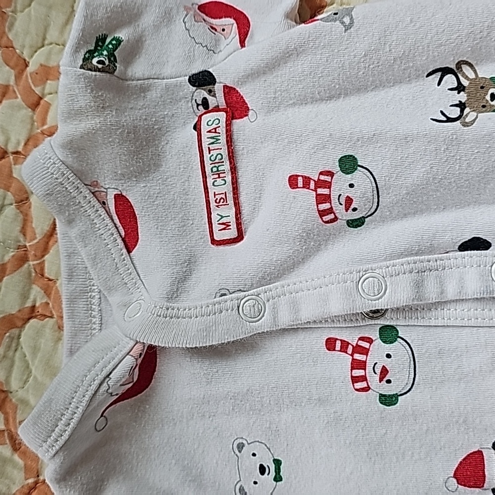 Carter's "My first Christmas" Footed jumper (B6.4)